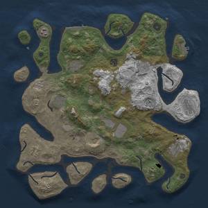 Thumbnail Rust Map: Procedural Map, Size: 4000, Seed: 2110588441, 19 Monuments