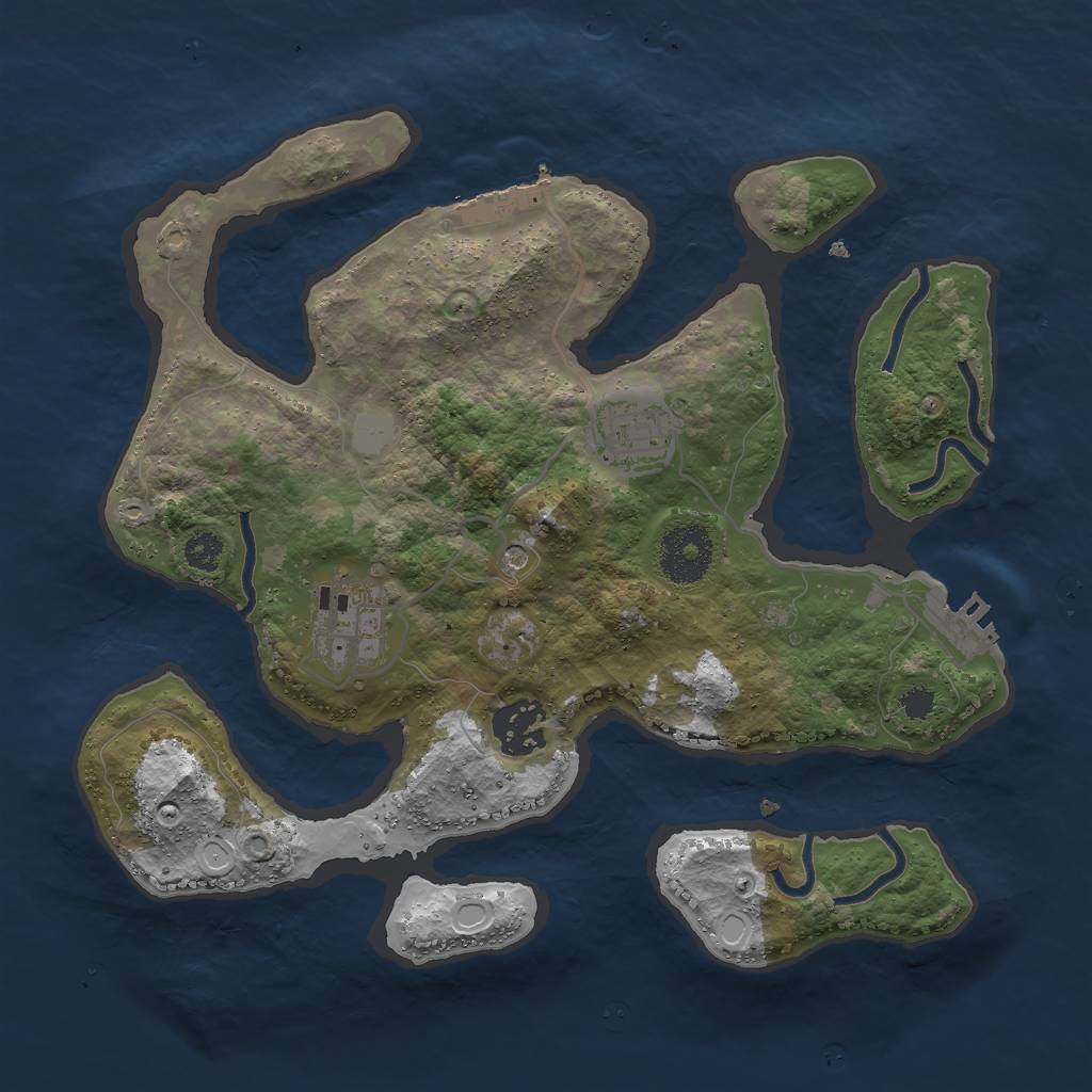 Rust Map: Procedural Map, Size: 2900, Seed: 26, 11 Monuments