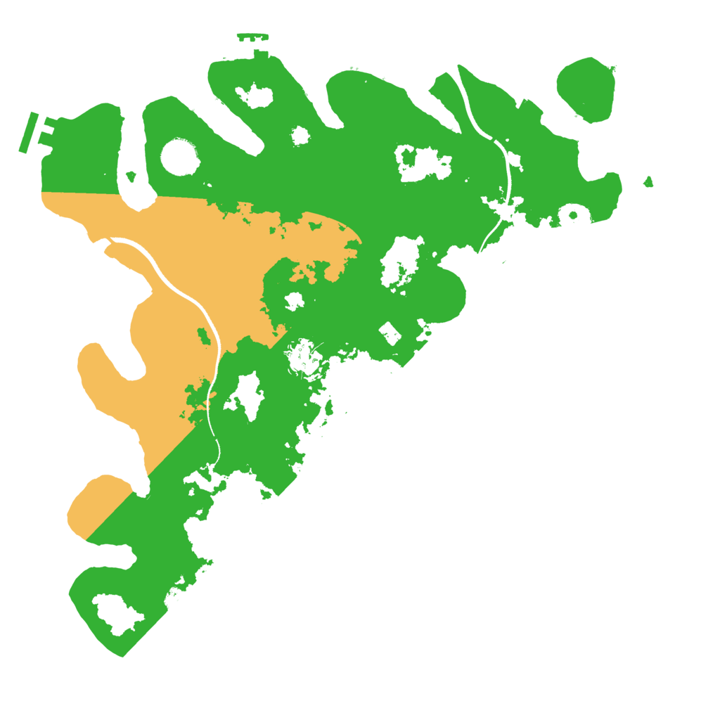 Biome Rust Map: Procedural Map, Size: 3500, Seed: 1369907902