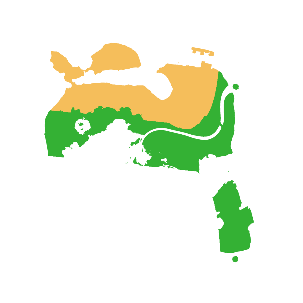Biome Rust Map: Procedural Map, Size: 2000, Seed: 1156510591