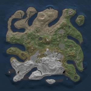 Thumbnail Rust Map: Procedural Map, Size: 3700, Seed: 871768179, 19 Monuments