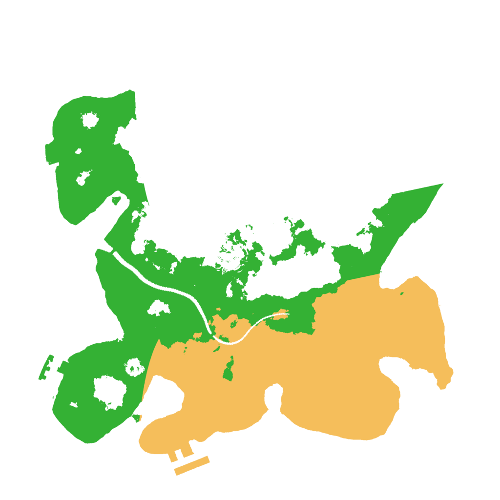 Biome Rust Map: Procedural Map, Size: 2800, Seed: 223436