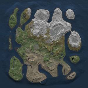 Thumbnail Rust Map: Procedural Map, Size: 3750, Seed: 92, 17 Monuments