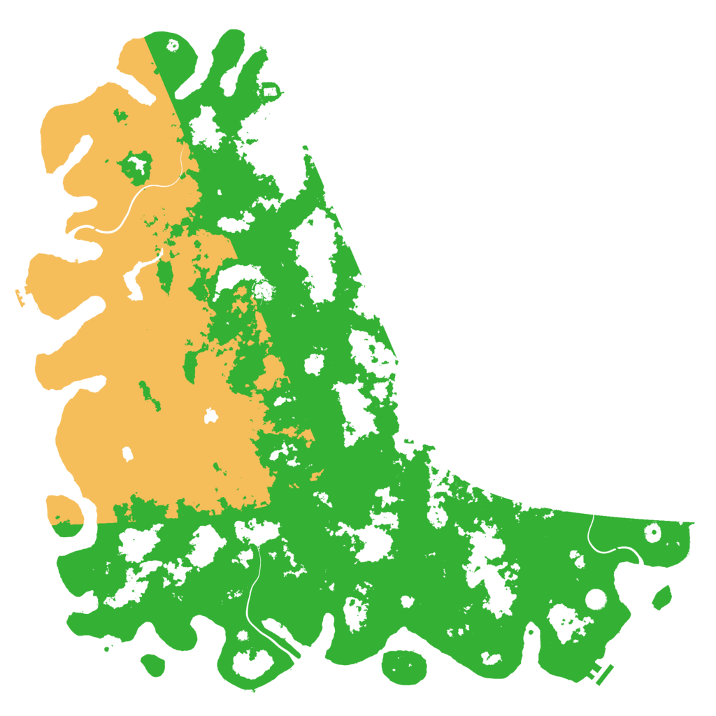 Biome Rust Map: Procedural Map, Size: 6000, Seed: 33209767