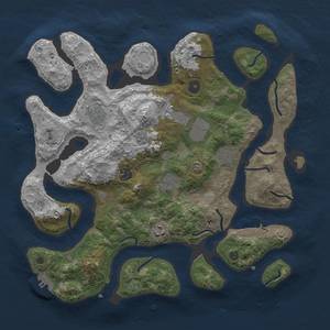 Thumbnail Rust Map: Procedural Map, Size: 3800, Seed: 17, 15 Monuments