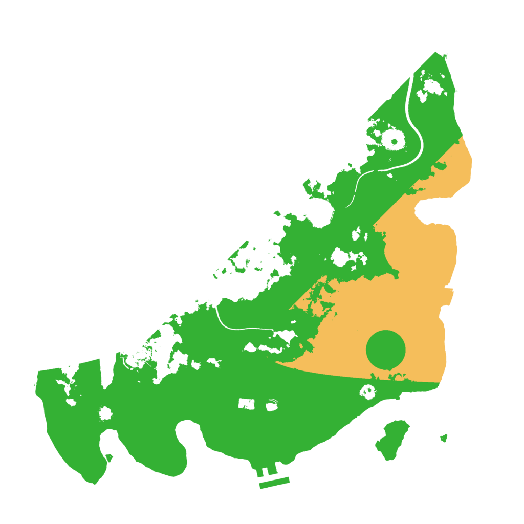 Biome Rust Map: Procedural Map, Size: 3500, Seed: 1899566502