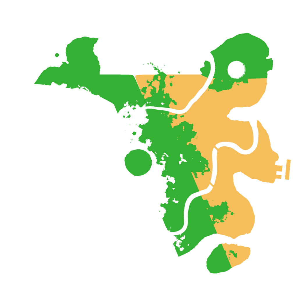 Biome Rust Map: Procedural Map, Size: 3000, Seed: 492048