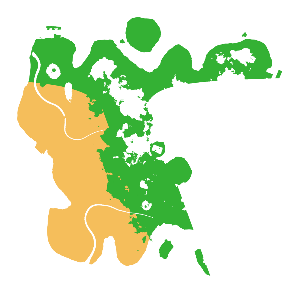 Biome Rust Map: Procedural Map, Size: 3100, Seed: 4119