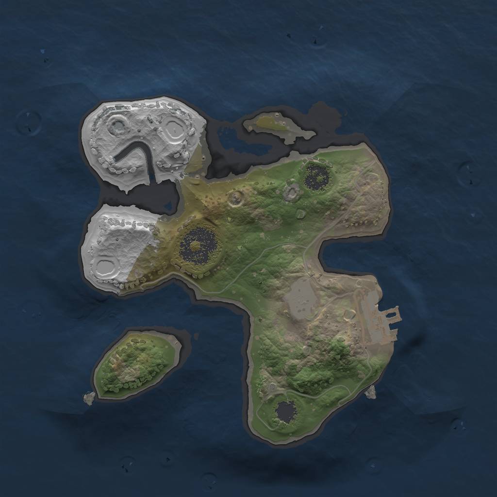 Rust Map: Procedural Map, Size: 1999, Seed: 4329492, 6 Monuments