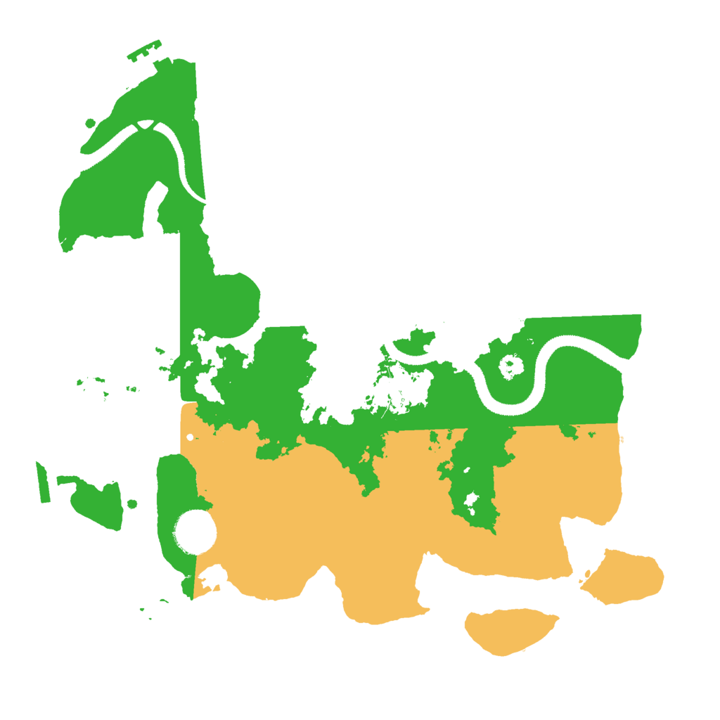 Biome Rust Map: Procedural Map, Size: 3000, Seed: 951400