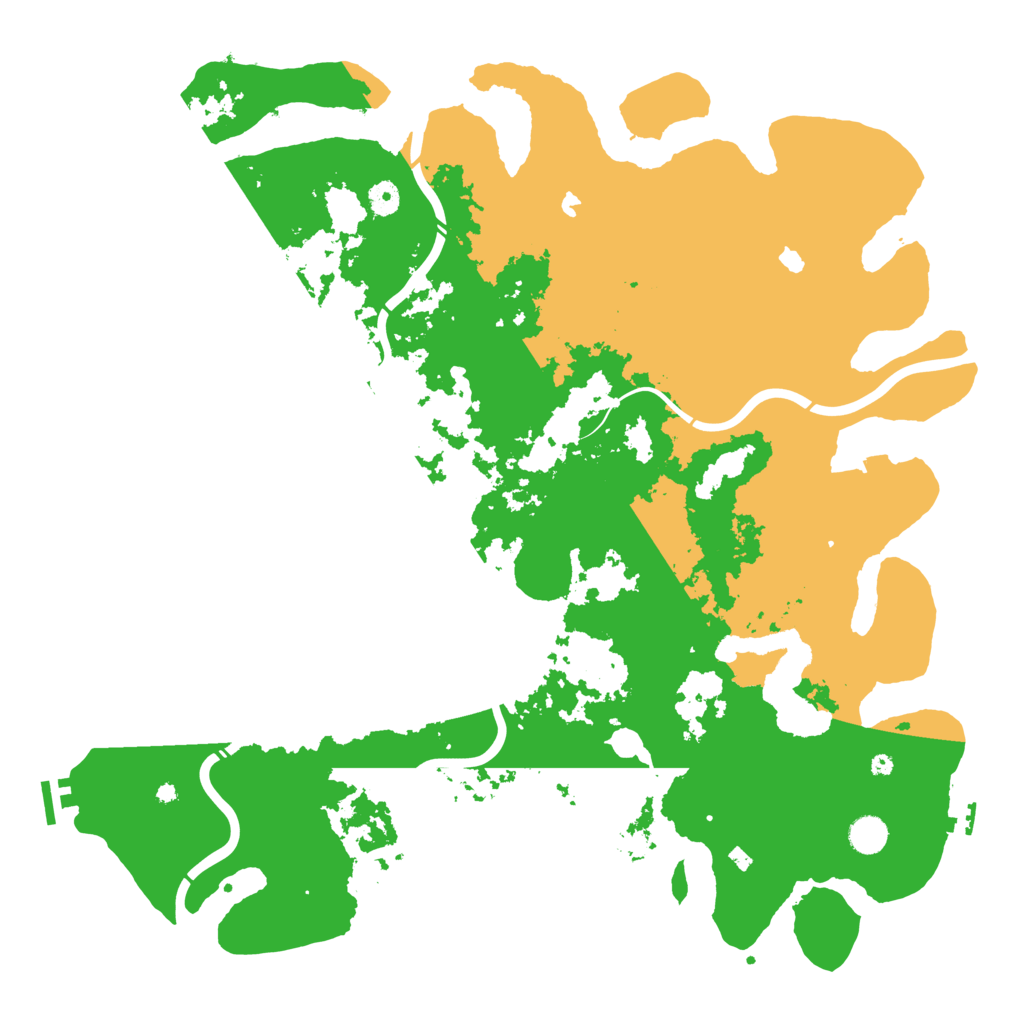 Biome Rust Map: Procedural Map, Size: 4700, Seed: 51893131