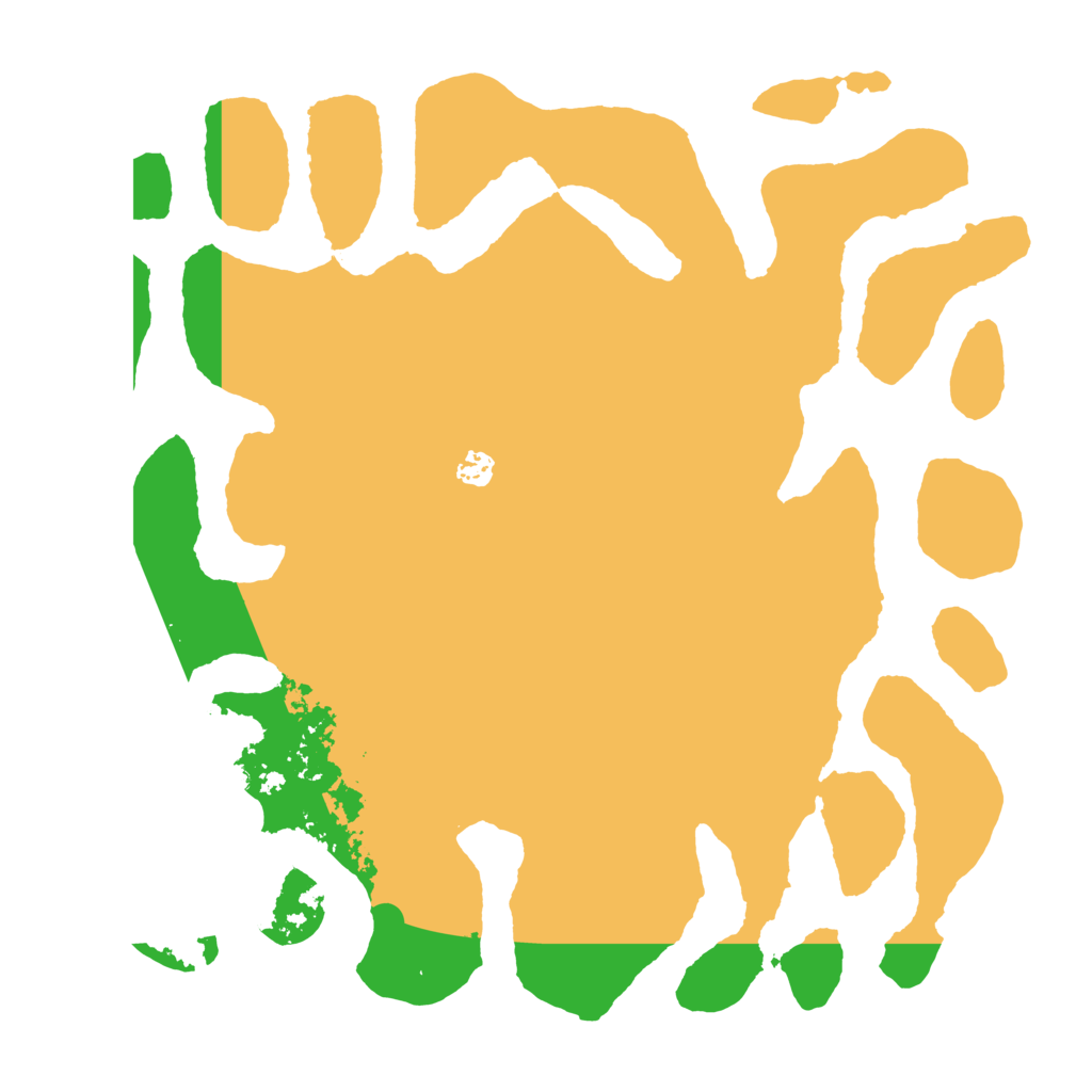 Biome Rust Map: Barren, Size: 4500, Seed: 711728475