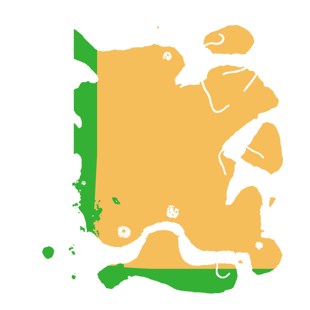 Biome Rust Map: Procedural Map, Size: 3700, Seed: 32721