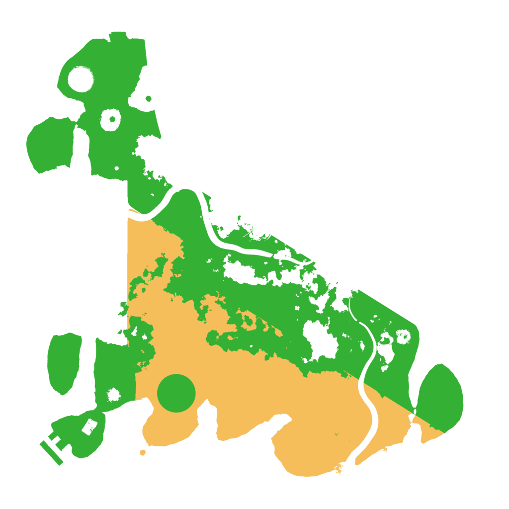 Biome Rust Map: Procedural Map, Size: 3500, Seed: 81793