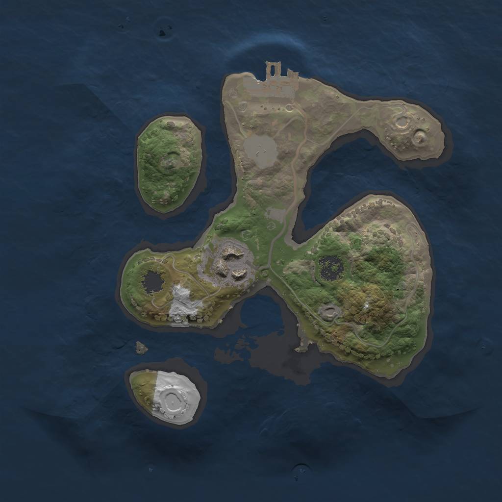 Rust Map: Procedural Map, Size: 2000, Seed: 649, 7 Monuments