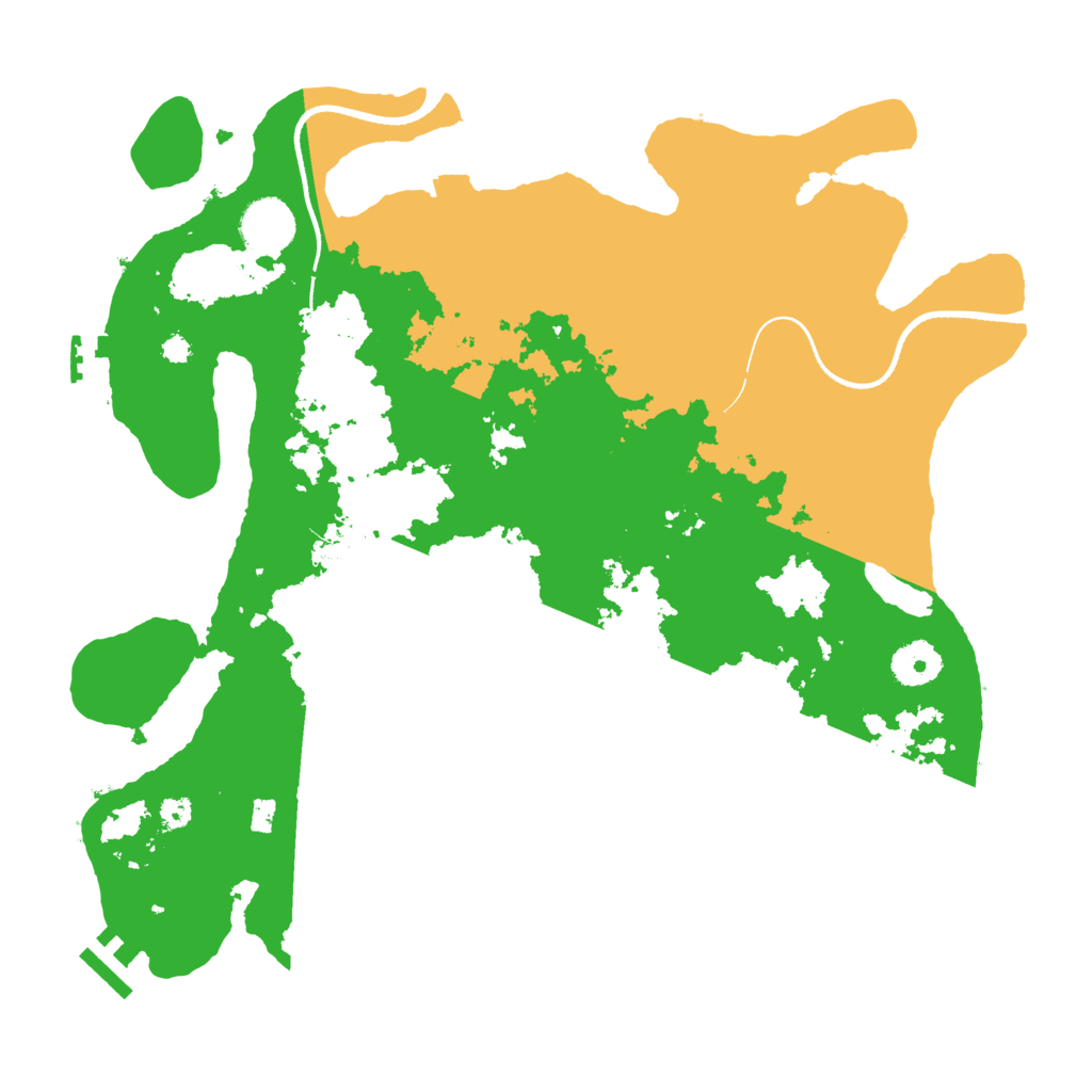 Biome Rust Map: Procedural Map, Size: 3500, Seed: 634411220