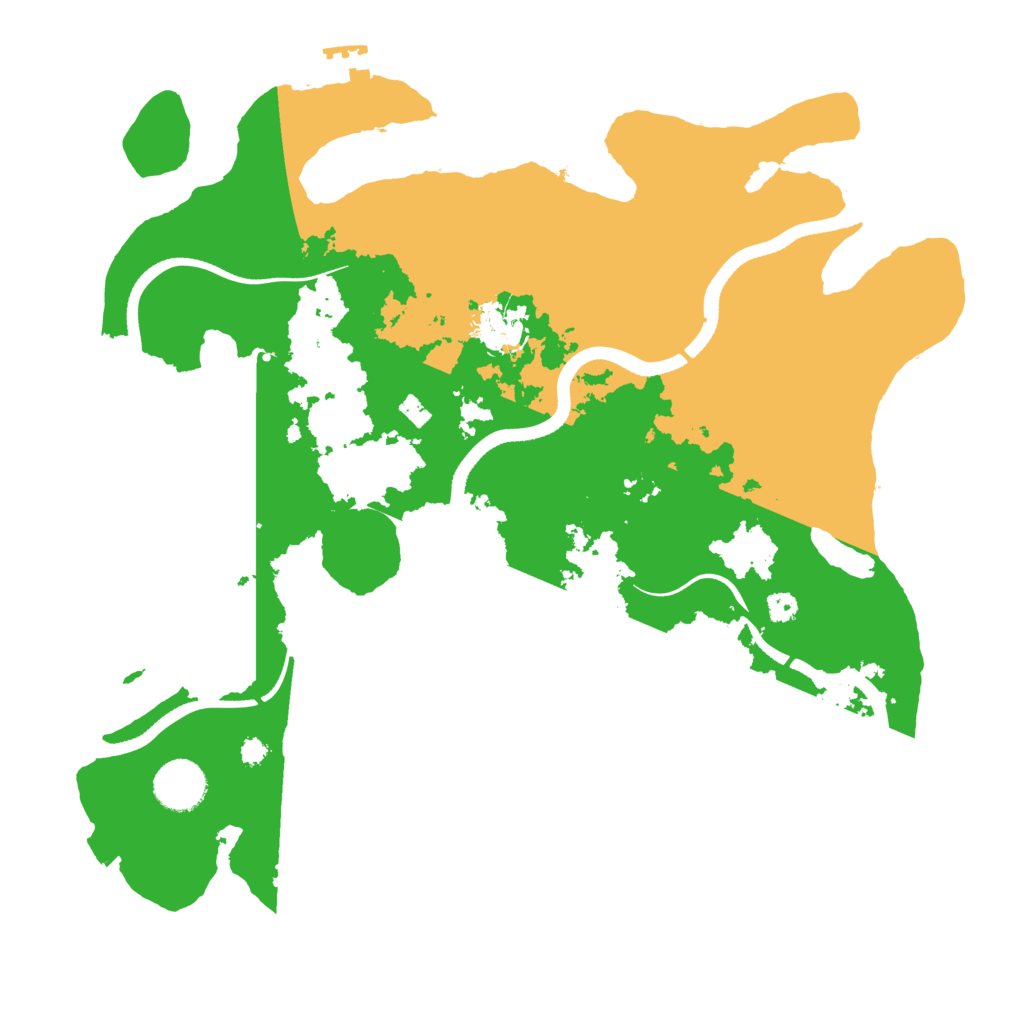 Biome Rust Map: Procedural Map, Size: 3500, Seed: 634411220