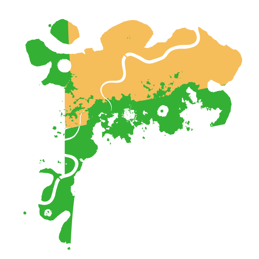 Biome Rust Map: Procedural Map, Size: 3500, Seed: 104785777