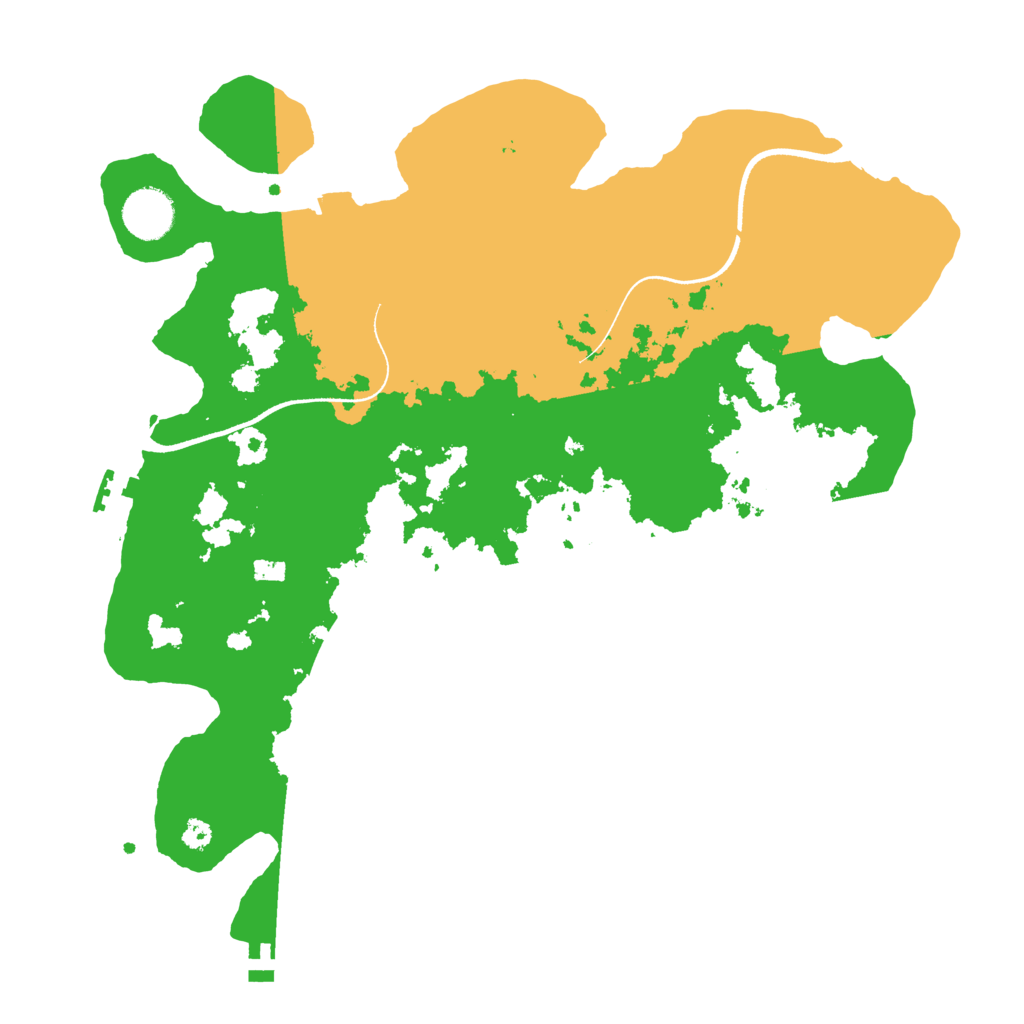 Biome Rust Map: Procedural Map, Size: 3500, Seed: 104785777