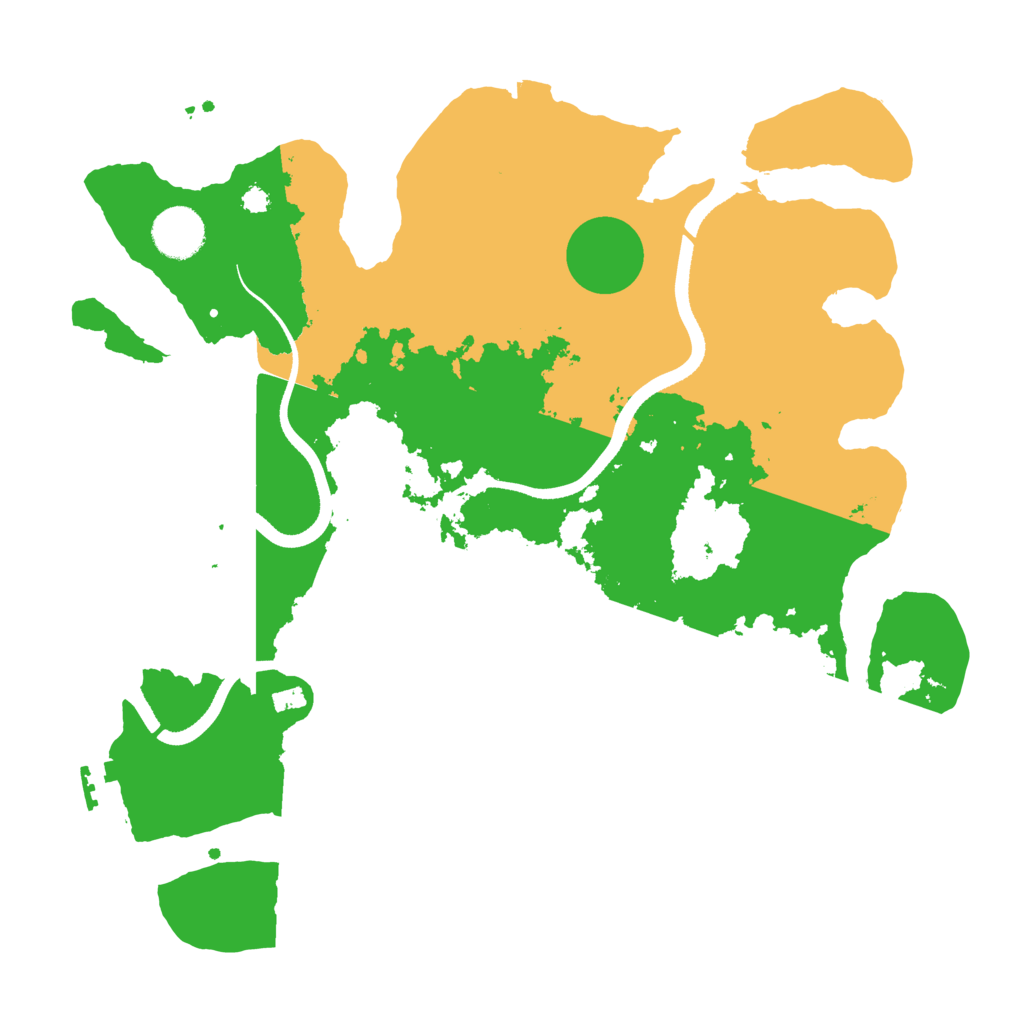 Biome Rust Map: Procedural Map, Size: 3500, Seed: 10478457