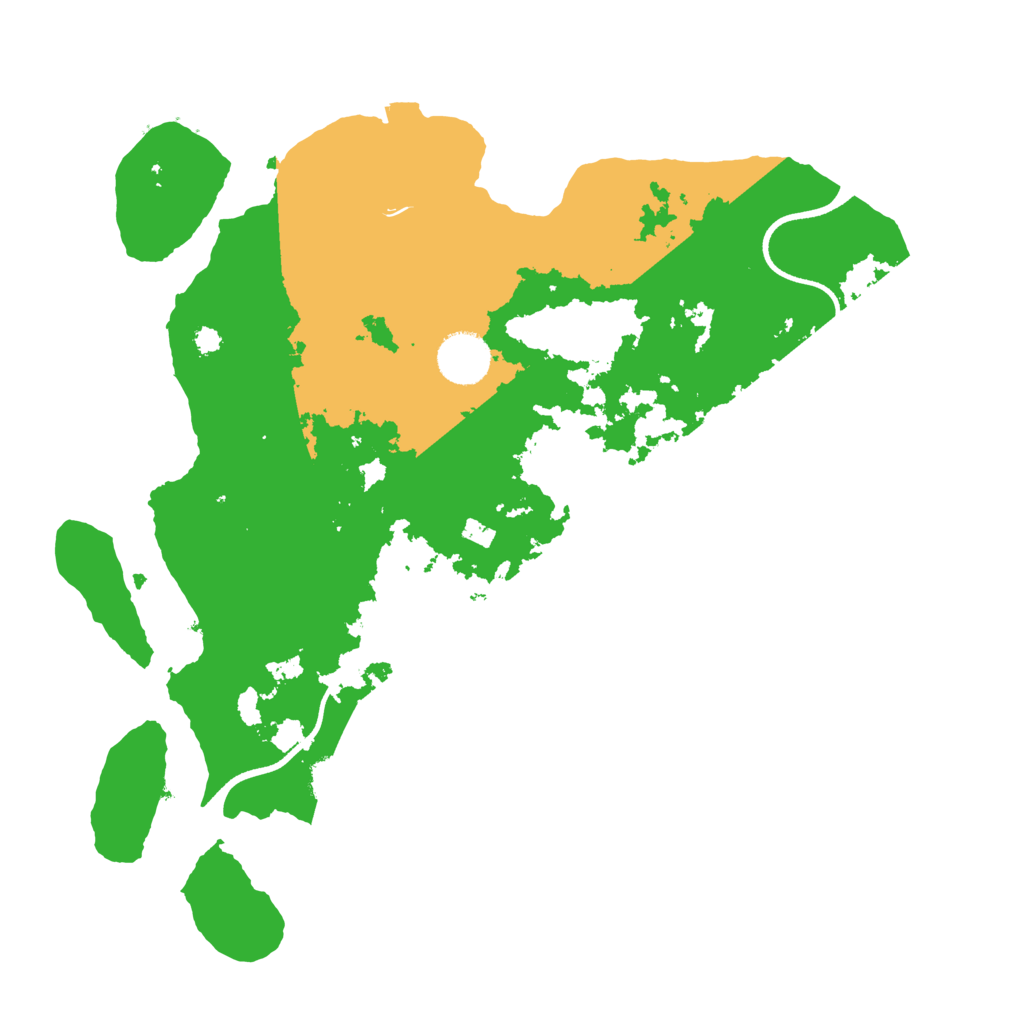 Biome Rust Map: Procedural Map, Size: 3500, Seed: 1557732342