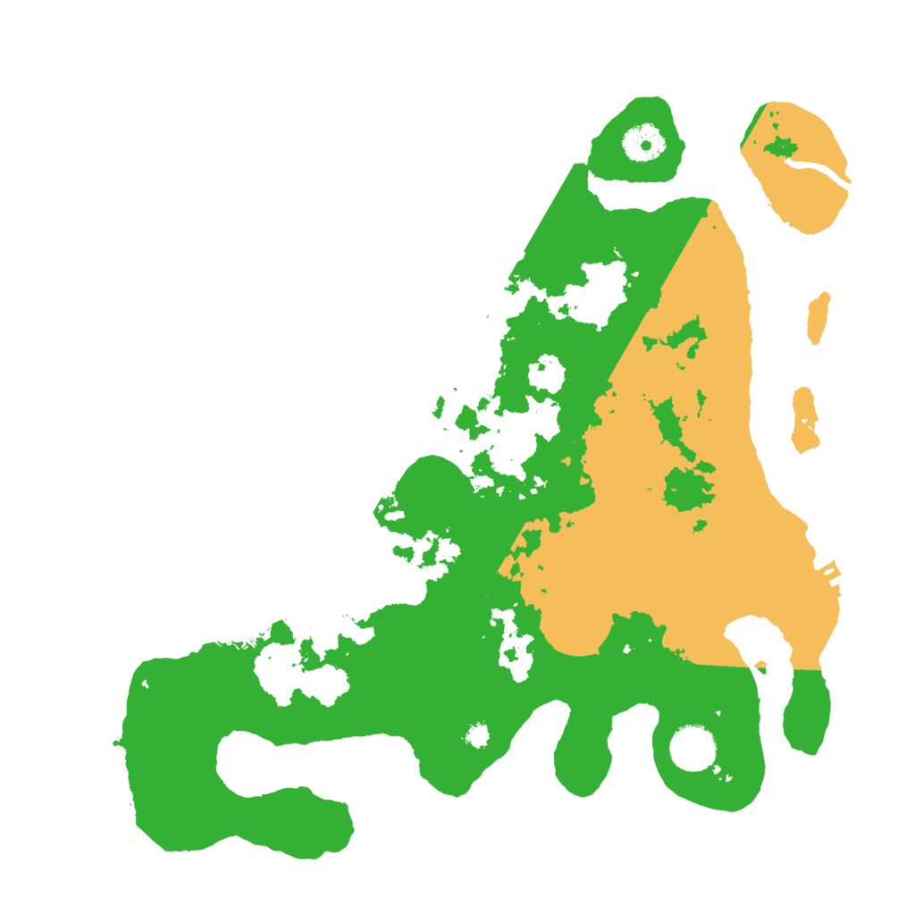 Biome Rust Map: Procedural Map, Size: 3500, Seed: 88533