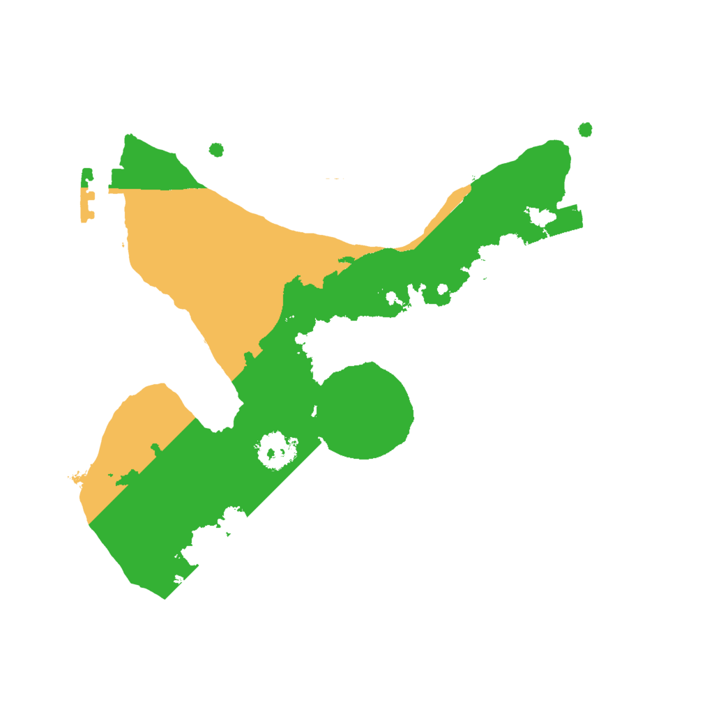 Biome Rust Map: Procedural Map, Size: 2000, Seed: 56497