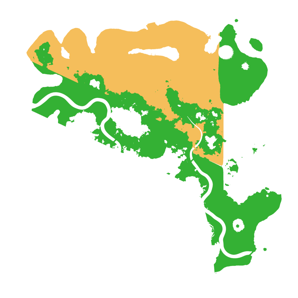 Biome Rust Map: Procedural Map, Size: 3700, Seed: 2122082151