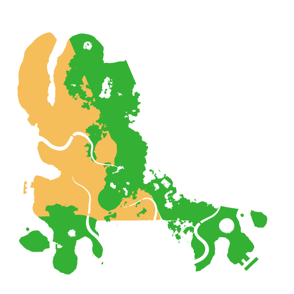 Biome Rust Map: Procedural Map, Size: 3500, Seed: 722055167