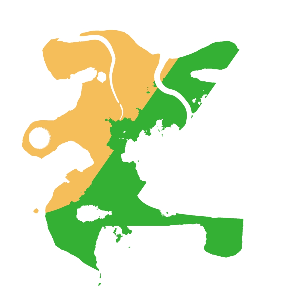 Biome Rust Map: Procedural Map, Size: 2500, Seed: 120358705