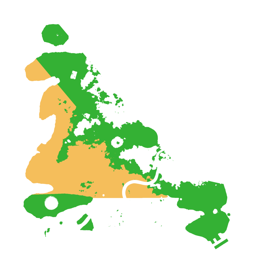 Biome Rust Map: Procedural Map, Size: 3500, Seed: 651612306