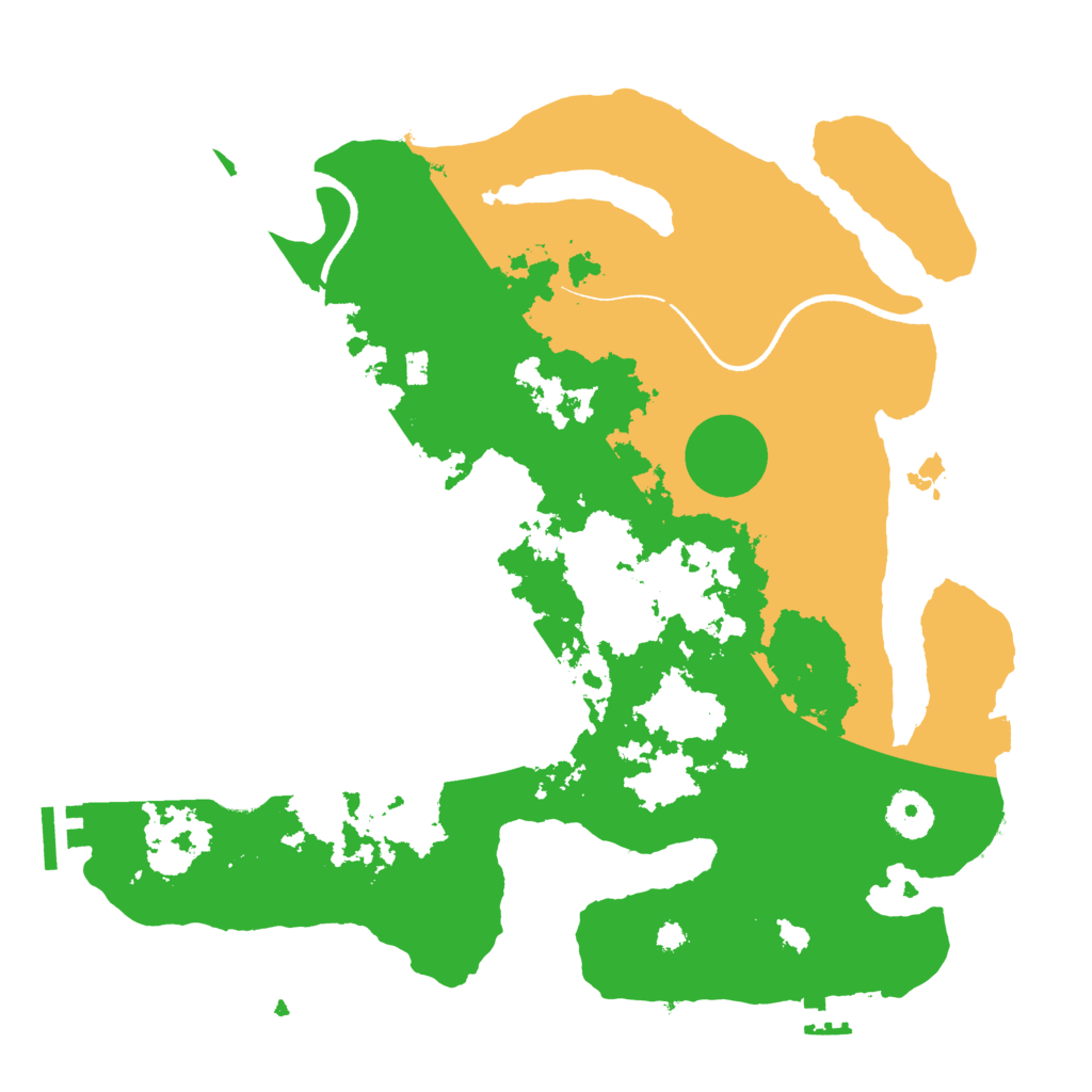 Biome Rust Map: Procedural Map, Size: 3500, Seed: 211111