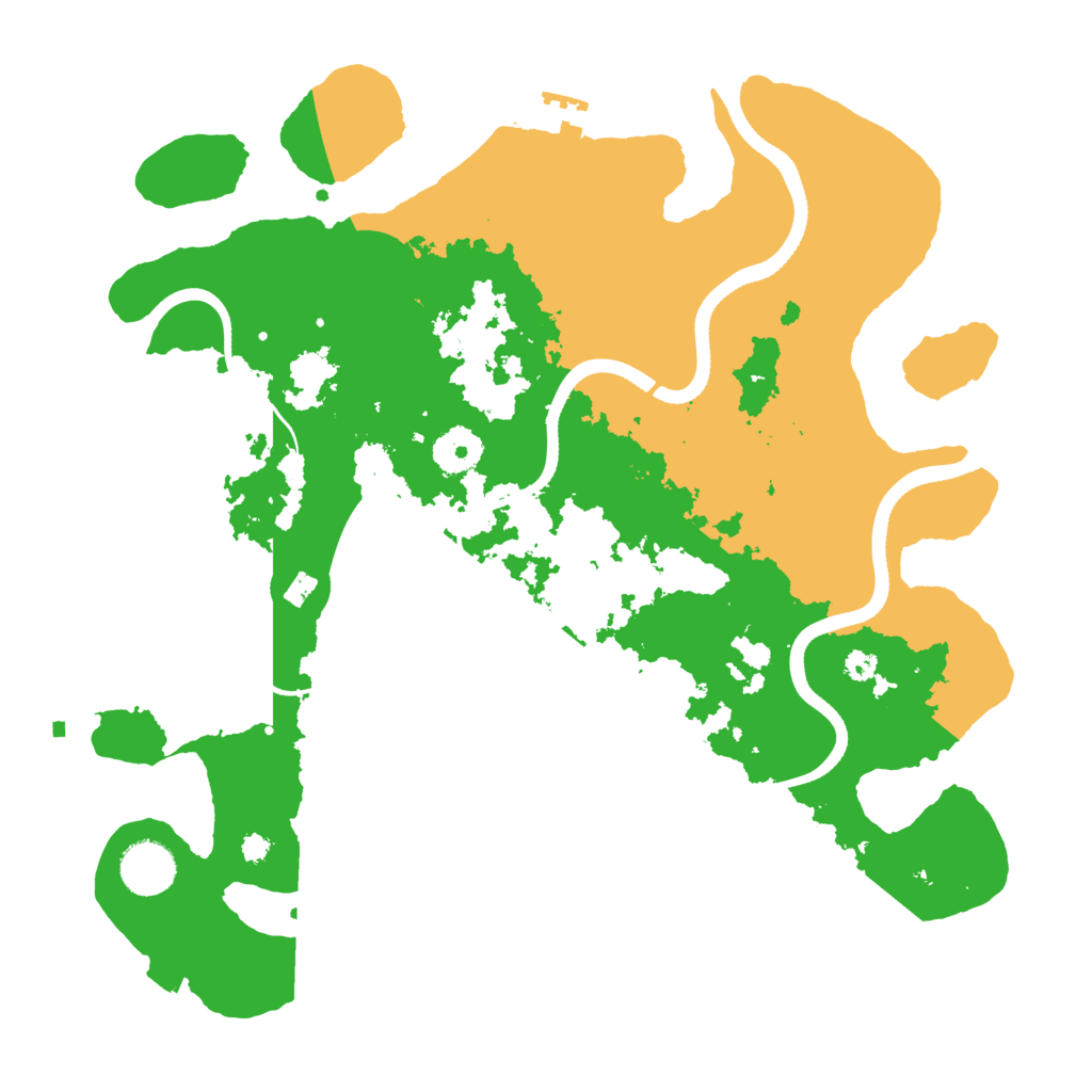 Biome Rust Map: Procedural Map, Size: 3500, Seed: 984