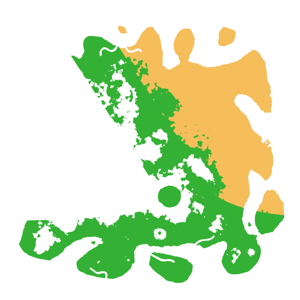 Biome Rust Map: Procedural Map, Size: 3700, Seed: 1052607938