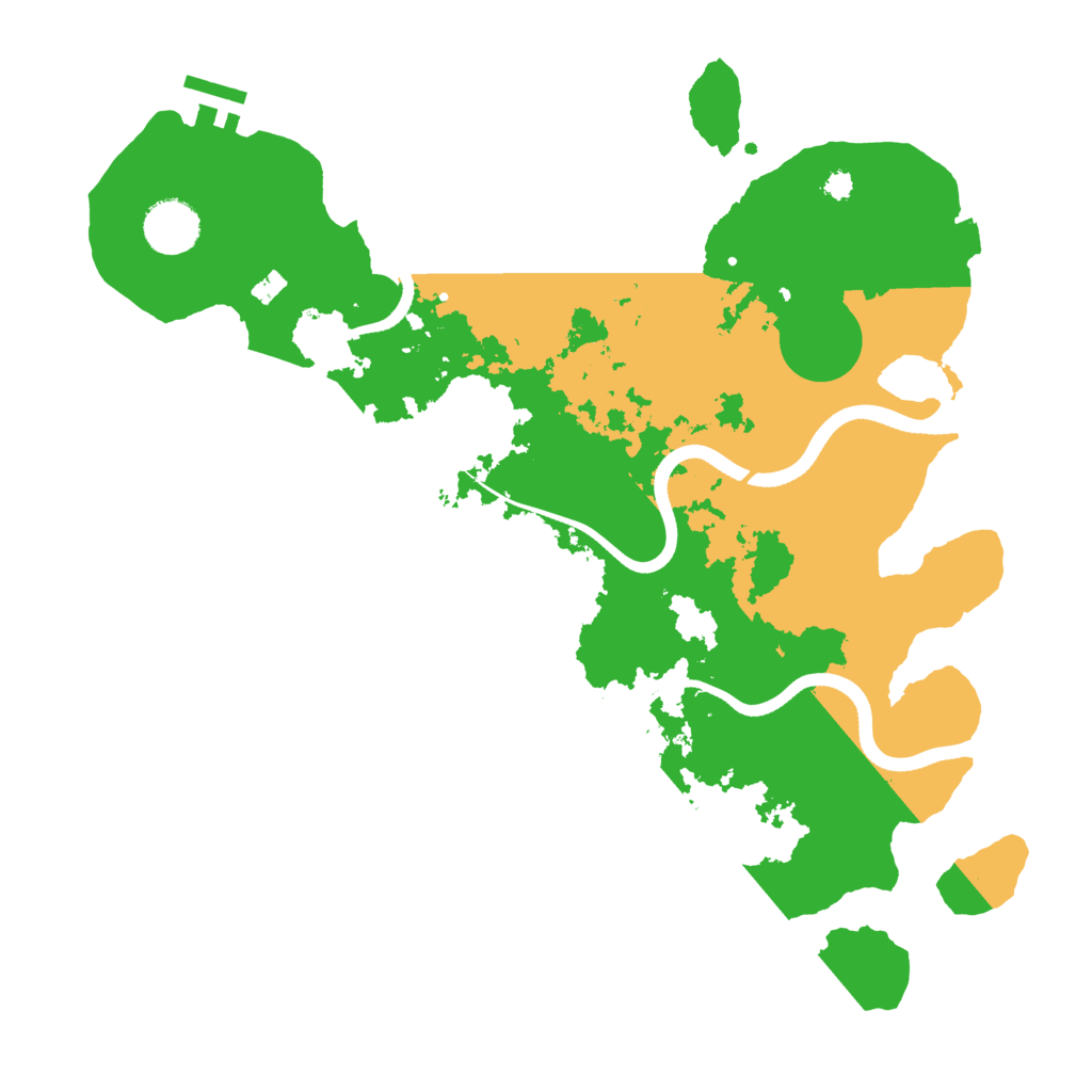 Biome Rust Map: Procedural Map, Size: 3500, Seed: 35940