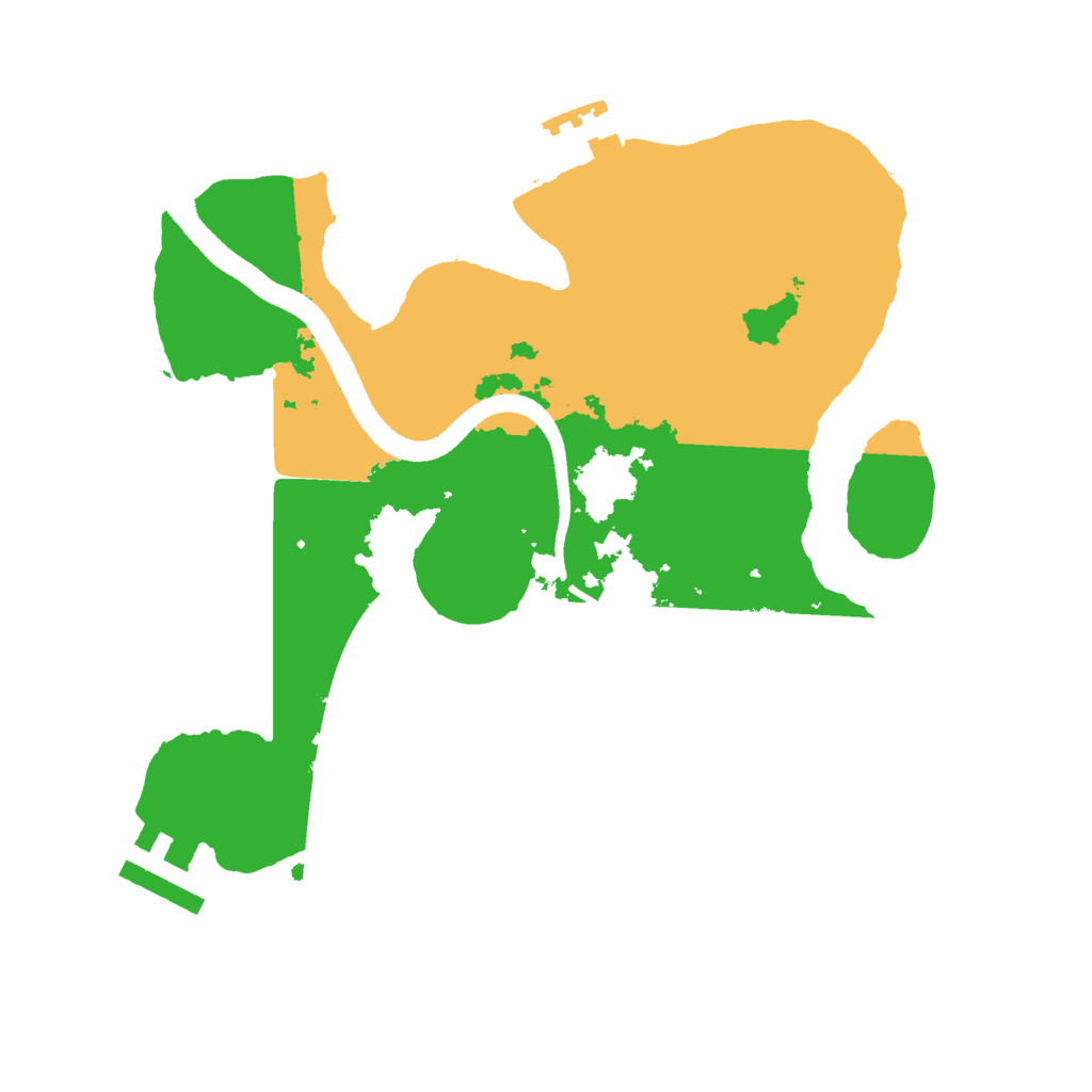 Biome Rust Map: Procedural Map, Size: 2500, Seed: 31533874