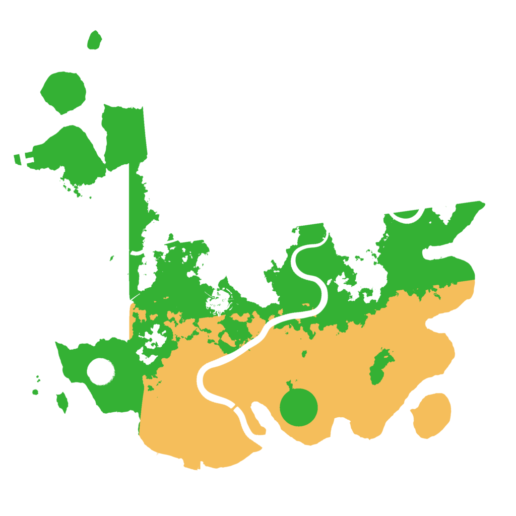 Biome Rust Map: Procedural Map, Size: 3600, Seed: 1488
