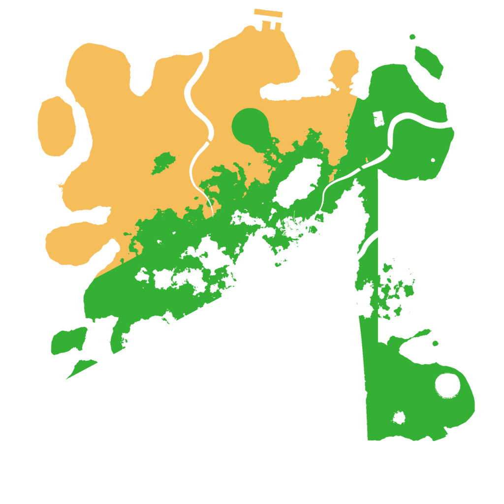 Biome Rust Map: Procedural Map, Size: 3599, Seed: 80250209