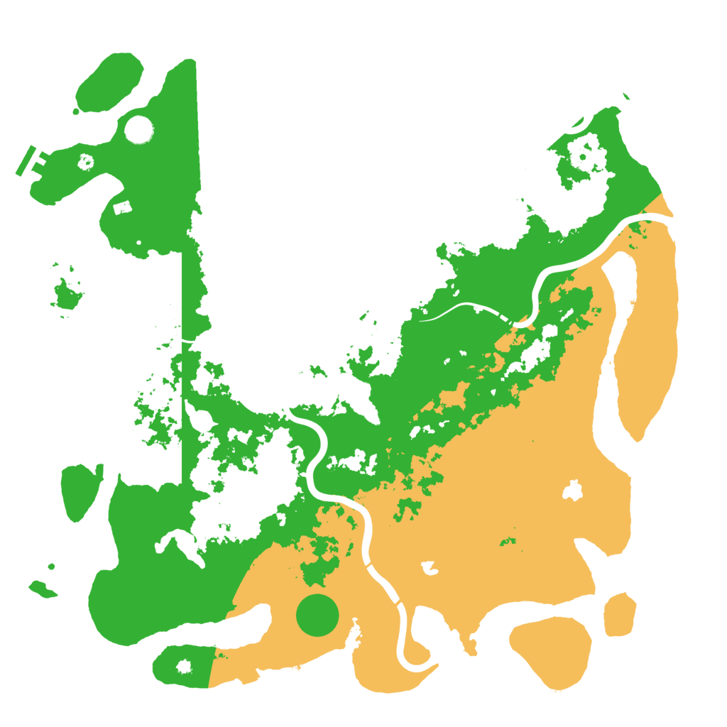 Biome Rust Map: Procedural Map, Size: 4500, Seed: 243445324