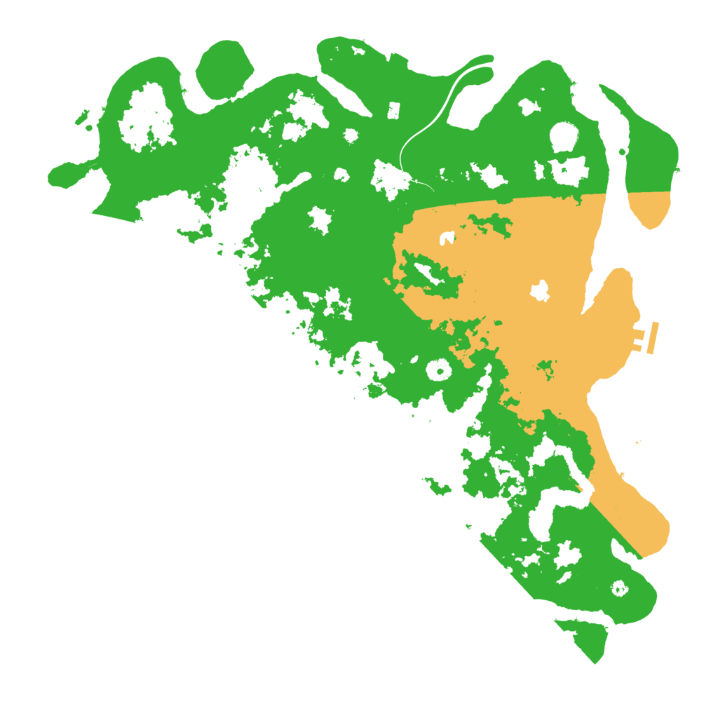 Biome Rust Map: Procedural Map, Size: 4500, Seed: 174077484