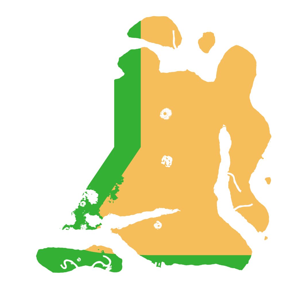 Biome Rust Map: Procedural Map, Size: 3890, Seed: 1109