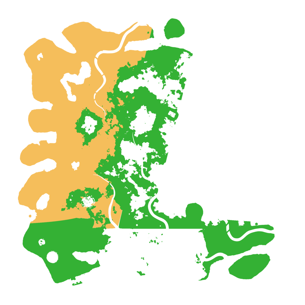 Biome Rust Map: Procedural Map, Size: 4600, Seed: 29
