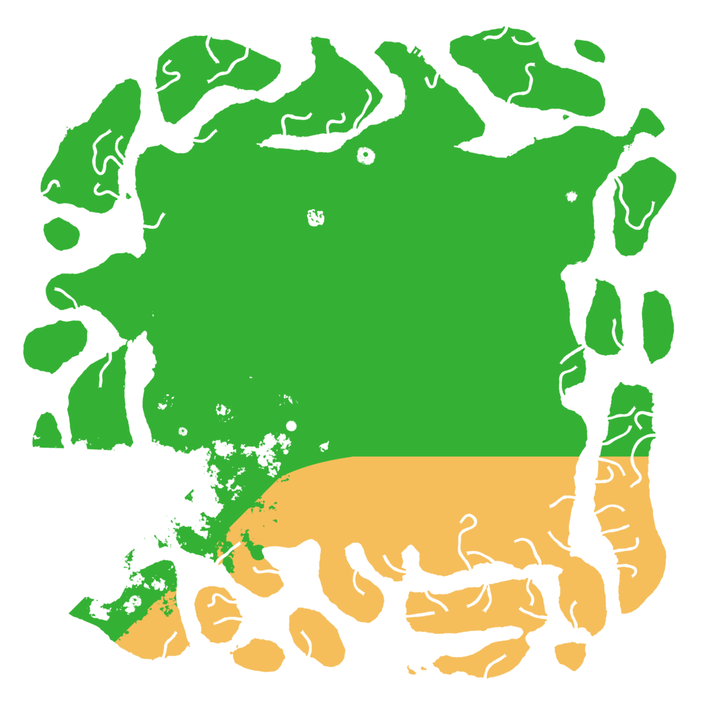 Biome Rust Map: Procedural Map, Size: 6000, Seed: 8008135