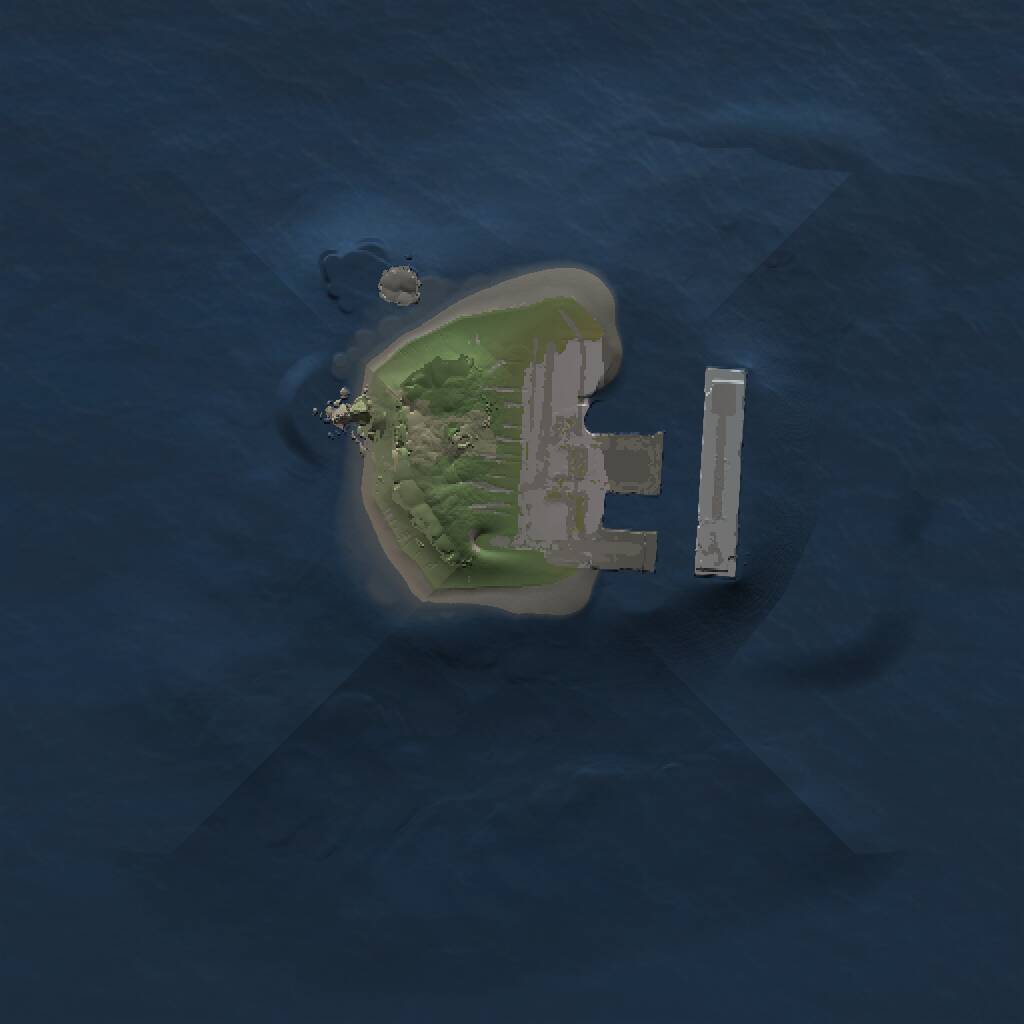 Rust Map: Procedural Map, Size: 1000, Seed: 1620677053, 2 Monuments