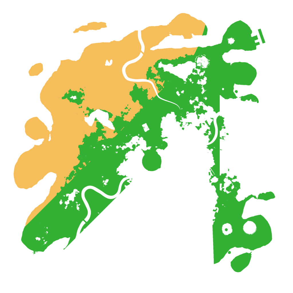 Biome Rust Map: Procedural Map, Size: 4000, Seed: 3215