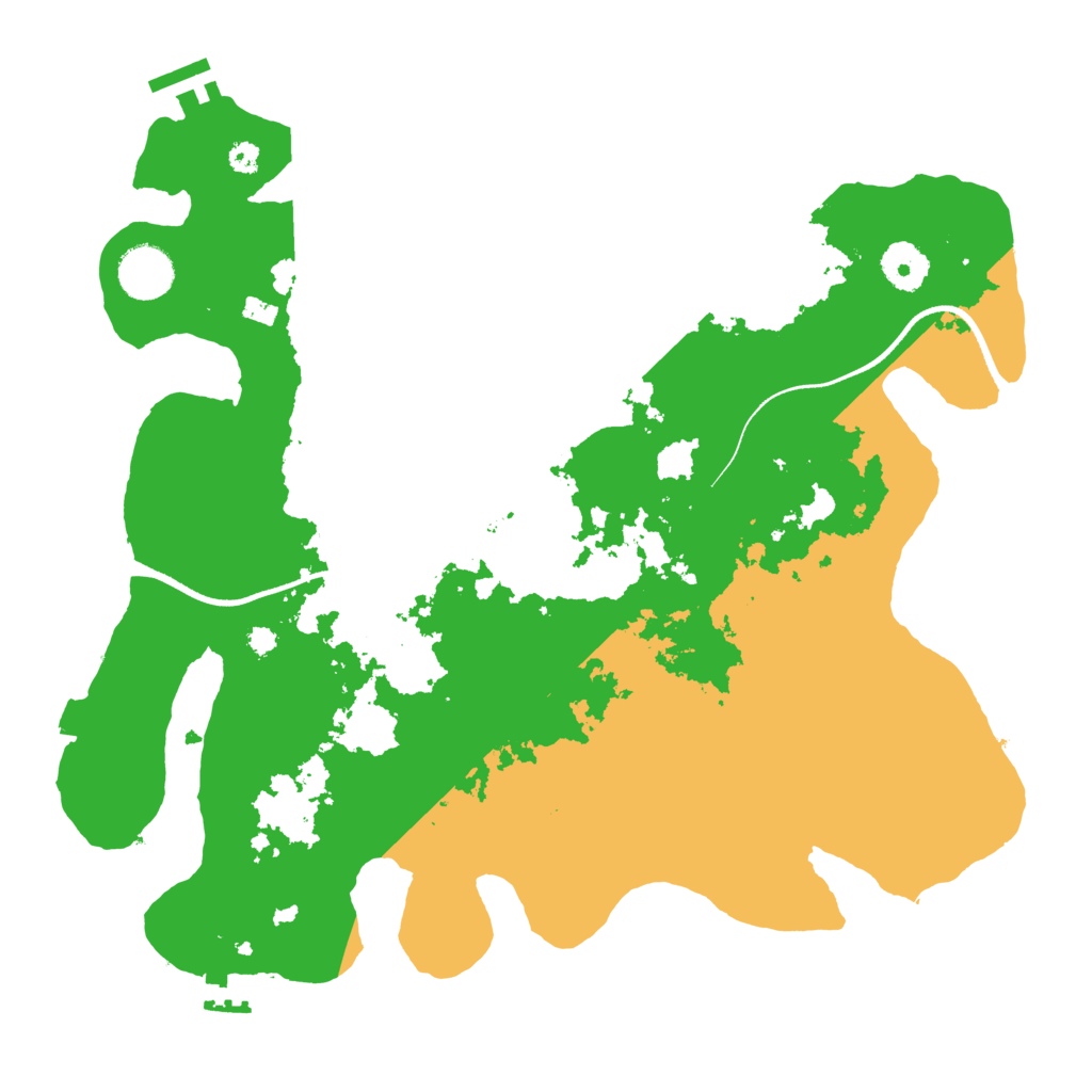 Biome Rust Map: Procedural Map, Size: 3500, Seed: 1459665511