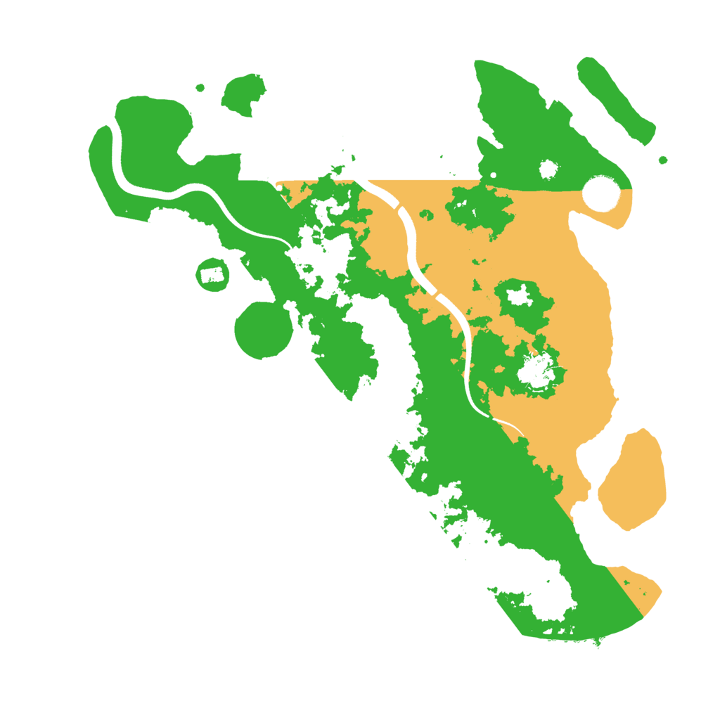 Biome Rust Map: Procedural Map, Size: 3500, Seed: 376025806