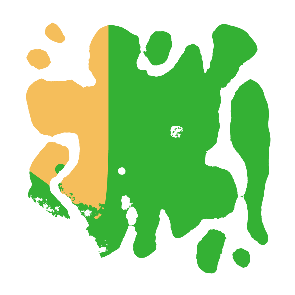 Biome Rust Map: Barren, Size: 3500, Seed: 135