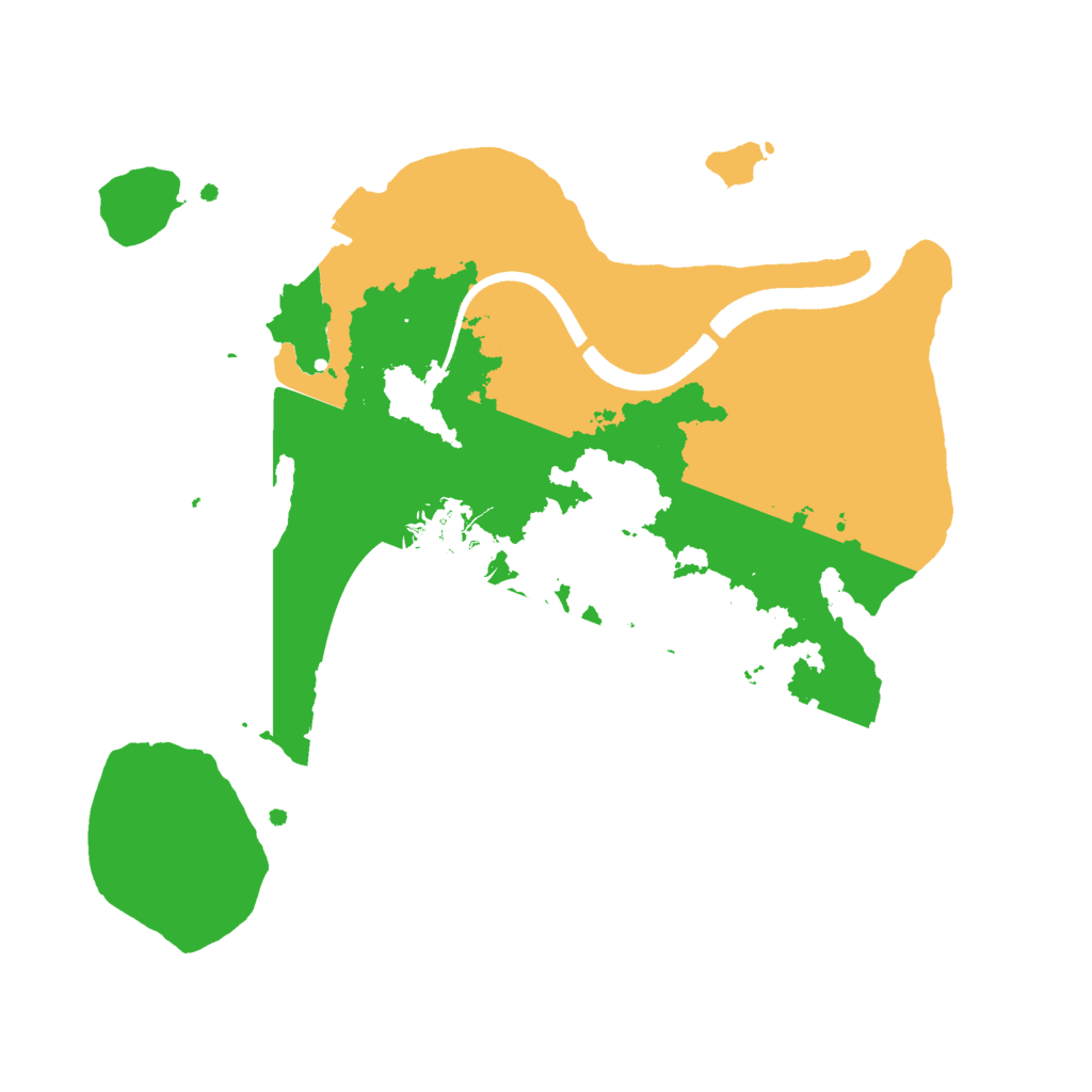 Biome Rust Map: Procedural Map, Size: 2500, Seed: 2689