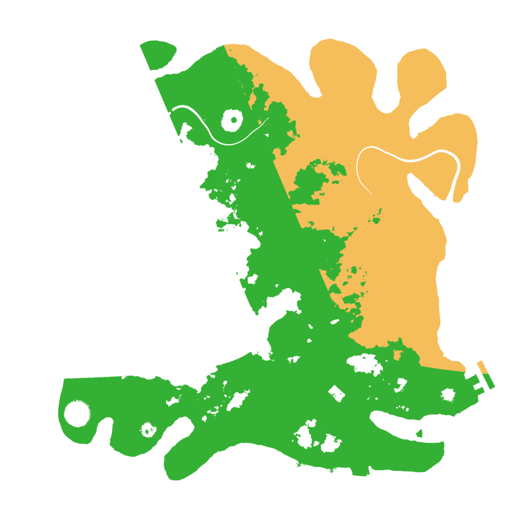 Biome Rust Map: Procedural Map, Size: 3500, Seed: 2037081278